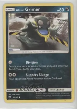 Alolan Grimer Pokemon Sun & Moon Burning Shadows #83 - Image 1