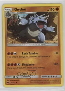 Rhydon Pokemon Sun & Moon Burning Shadows #66 - Image 1