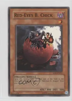 Red-Eyes B Chick Unlimited YuGiOh Soul of the Duelist #SOD-EN017 2004 - Image 1
