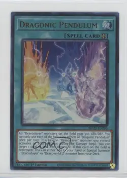 Dragonic Pendulum Ultra Rare 1st Ed. YuGiOh 25th Anniversary Dueling Heroes - Image 1