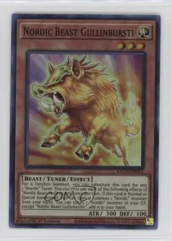 Nordic Beast Gullinbursti 1st Ed. YuGiOh Battle of Chaos #BACH-EN011 - Image 1