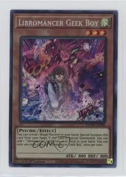 Libromancer Geek Boy 1st Ed. YuGiOh Battle of Chaos #BACH-EN000 - Image 1