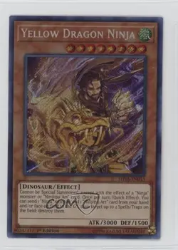 Yellow Dragon Ninja 1st Ed. YuGiOh Shadows in Valhalla #SHVA-EN013 - Image 1
