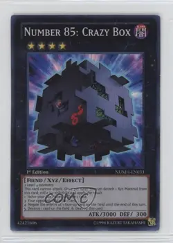 Number 85: Crazy Box 1st Ed. YuGiOh Hunters #NUMH-EN033 - Image 1