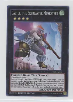 Castel the Skyblaster Musketeer YuGiOh Mega-Tins Limited Edition #CT12-EN006 - Image 1