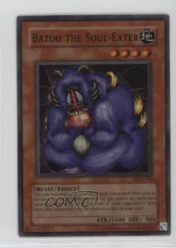 Bazoo the Soul-Eater Unlimited YuGiOh Labyrinth of Nightmare #LON-064 2003 - Image 1