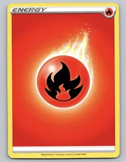 2020 Pokemon Card Fire Energy 50 Count Lot Of 50 - Image 1