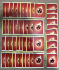 2020 Pokemon Card Fire Energy 50 Count Lot Of 50 - Image 3