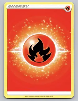 2022 Pokemon Card Fire Energy 50 Count Lot Of 50 - Image 1