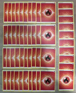 2022 Pokemon Card Fire Energy 50 Count Lot Of 50 - Image 3