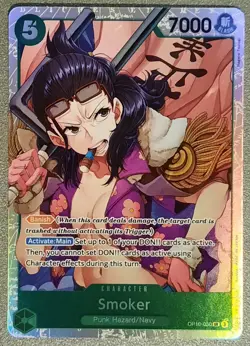 Carte One Piece Card Game Smoker OP10-030 SR Anglais - Image 1