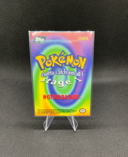 1999 Pokemon movie animation card #01 Bulbasaur *RARE TEXTURED FOIL/NM* - Image 2