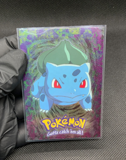 1999 Pokemon movie animation card #01 Bulbasaur *RARE TEXTURED FOIL/NM* - Image 3
