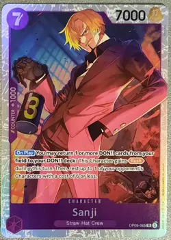 Carte One Piece Card Game Sanji OP09-065 SR Anglais - Image 1
