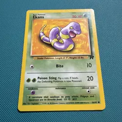 Pokemon TCG WOTC Team Rocket set 56/82 Ekans 2000 common card Excellent - Image 1