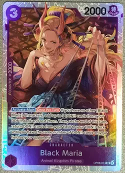 Carte One Piece Card Game Black Maria OP08-074 SR Anglais - Image 1