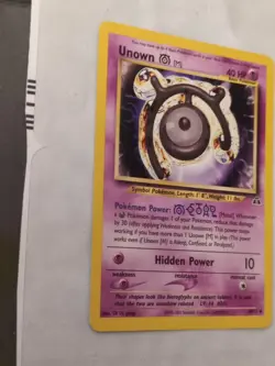 Unown [M] 49/75 Neo Discovery - Uncommon Pokemon Card - Nm - Image 3