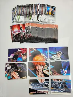 (200) Score 2007 Bleach Soul City Common Card w/ Puzzle Card LOT ENGLISH RARE ! - Image 1