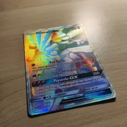 Mewtwo GX 76/73 - LP RAINBOW SECRET RARE Shining Legends - Pokemon 2017 TCG Card - Image 2
