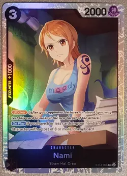 Carte One Piece Card Game Nami ST14-006 SR Anglais - Image 1