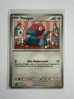 Porygon - 142/182 - Common - Paradox Rift - Pokemon Trading Card Game - Image 1