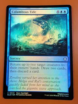1x Calamitous Tide | FOIL | Bloomburrow | MTG Magic Cards - Image 1
