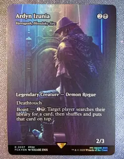 MTG Ardyn Izunia BORDERLESS FOIL Through the Ages FCA Magic FINAL FANTASY - 0037 - Image 1