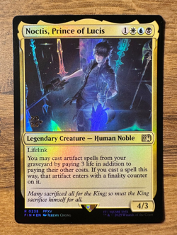 Magic MTG Final Fantasy Noctis Prince of Lucis #235 *FOIL* Prerelease Promo 2025 - Image 1