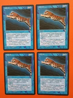 Magic the Gathering MTG Ice Age UPDRAFT X 4 LP/EX U 1995 Vintage! - Image 1