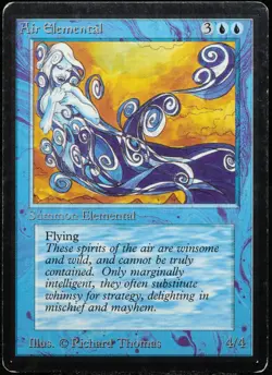MTG Air Elemental BETA Uncommon [LP] Magic: The Gathering | EN 1993 - Image 1