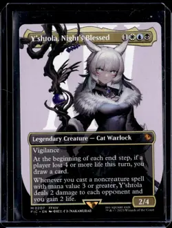 MTG FINAL FANTASY - Y'SHTOLA, NIGHT'S BLESSED - BORDERLESS NON-FOIL - M 0207 - Image 1