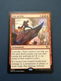 MtG City on Fire - Promo Pack: March of the Machine (PPMOM) NM - Image 1