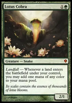 MTG English Lotus Cobra NM Normal Zendikar - Image 1