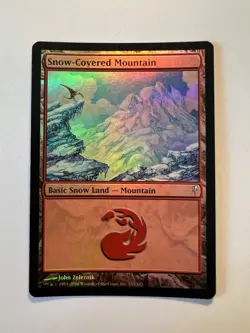 Snow-Covered Mountain - FOIL - MTG Coldsnap - NM - Image 1