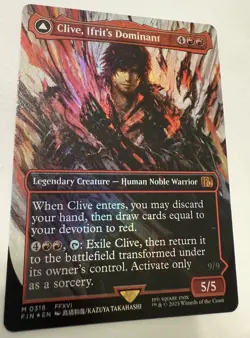 Clive, Ifrit's Dominant (0318) (Borderless) Final Fantasy Foil MTG - Image 3