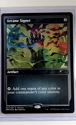 2022 MTG Magic The Gathering MFP MagicFest Promo Foil Etched #1 Arcane Signet LP - Image 1