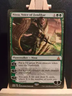 Nissa, Voice of Zendikar - Oath of the Gatewatch - Mythic - NM/LP (see pics) MTG - Image 1