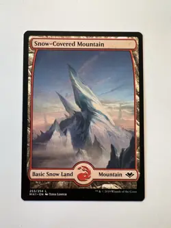 Snow-Covered Mountain - FULL ART - MTG Modern Horizons - NM - Image 1