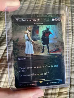 Magic the Gathering MTG Foil ‘Tis But A Scratch! Dismember Monty Python Foil - Image 1