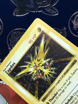 1999 Zapdos Shadowless #16 Holo Rare WOTC Pokemon LP - Image 3