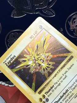 1999 Zapdos Shadowless #16 Holo Rare WOTC Pokemon LP - Image 4