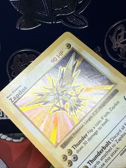 1999 Zapdos Shadowless #16 Holo Rare WOTC Pokemon LP - Image 5