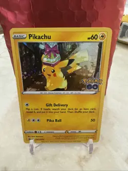 2022 Pokemon GO Black Star Promo Swirl Pikachu #SWSH234 - Image 1