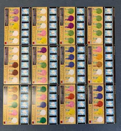 Set 12 Pokemon Jumbo Carddass Chip Shooter TCG Vintage Nintendo Bandai Japanese - Image 3