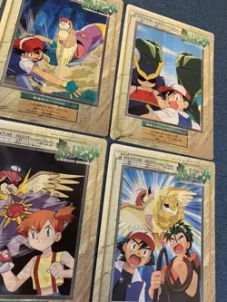 Set 12 Pokemon Jumbo Carddass Chip Shooter TCG Vintage Nintendo Bandai Japanese - Image 5