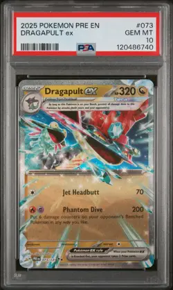 PSA 10 2025 Pokemon SV Prismatic PRE EN Dragapult ex #073/131 - Image 1
