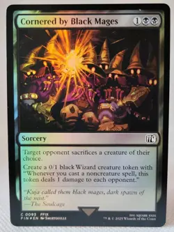 MTG Final Fantasy - Cornered By Black Mage's - Foil #0093 - Image 1
