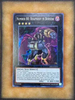 Yugioh Number 80: Rhapsody in Berserk AP06-EN010 Super Rare LP - Image 1