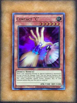Yugioh Contact “C” OP18-EN007 Super Rare NM - Image 1