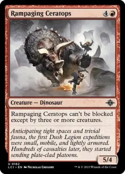 Rampaging Ceratops -Foil Near Mint MTG The Lost Caverns of Ixalan - Image 1